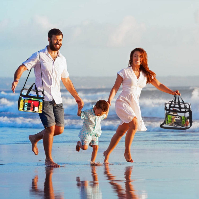 Clear PVC Transparent See through Shoulder Bag Waterproof Picnic Beach Bag