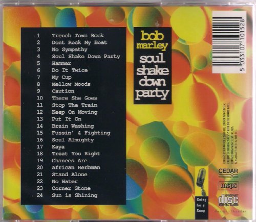 Soul Shake Down Party Bob Marley Audio Music CD Reggae