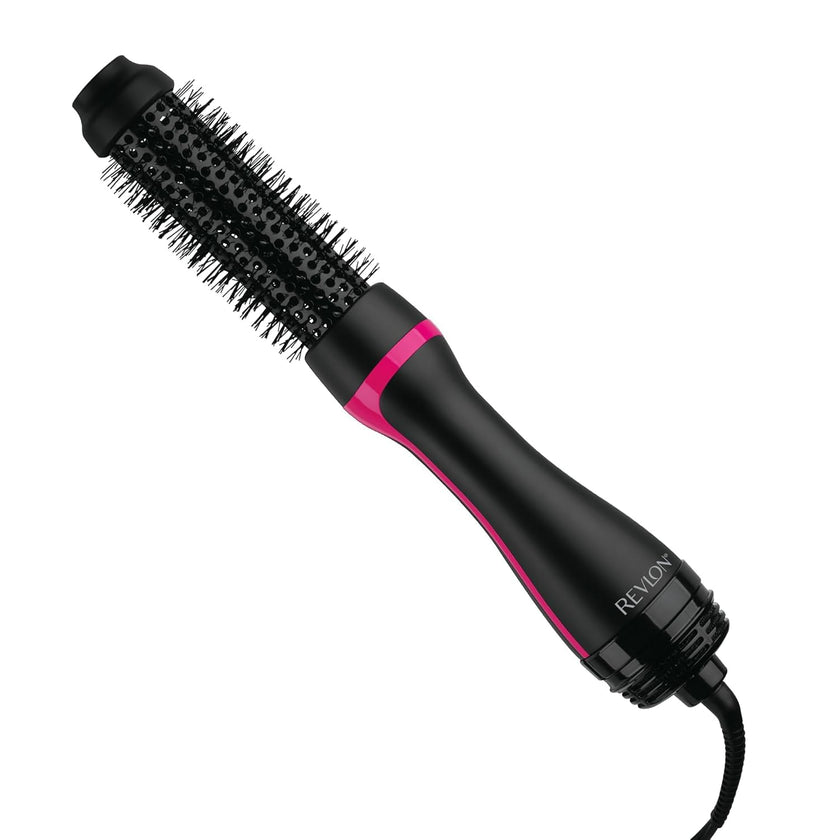 Revlon RVDR5292F One-Step™ Root Booster with Ionic Technology, 1.5 Inch Round Brush Ionic Hair Dryer, Hair Styler, 3 Heat/Speed Settings, Travel Friendly, All Hair Types, Less Frizz, Shiny Hair, Black 🍁 All In One Marketplace Canada