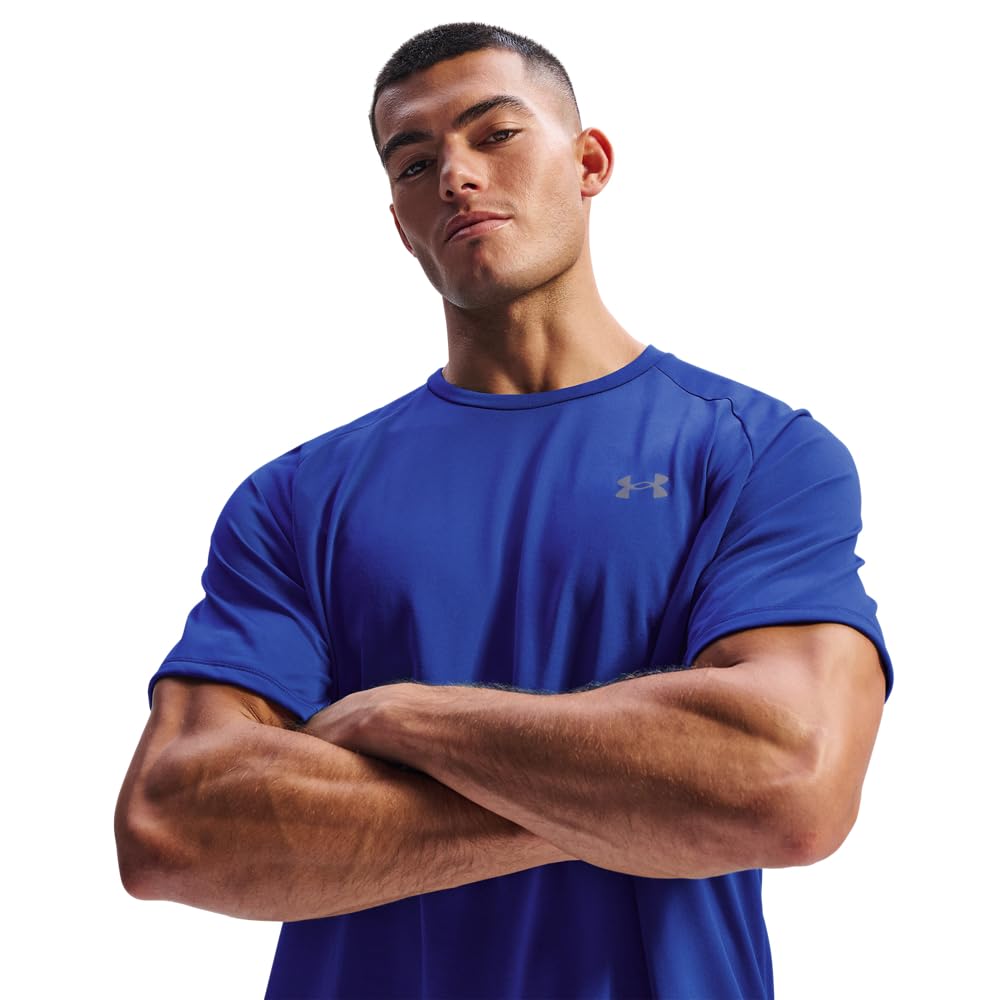 Under Armour mens Tech 2.0 Short-Sleeve T-Shirt , Royal (400)/Graphite , Large 🍁 All In One Marketplace Canada