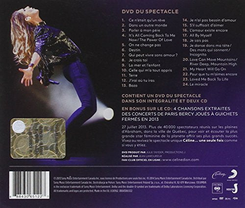 Céline Dion / Céline... Une seule fois (Live 2013) - CD/DVD