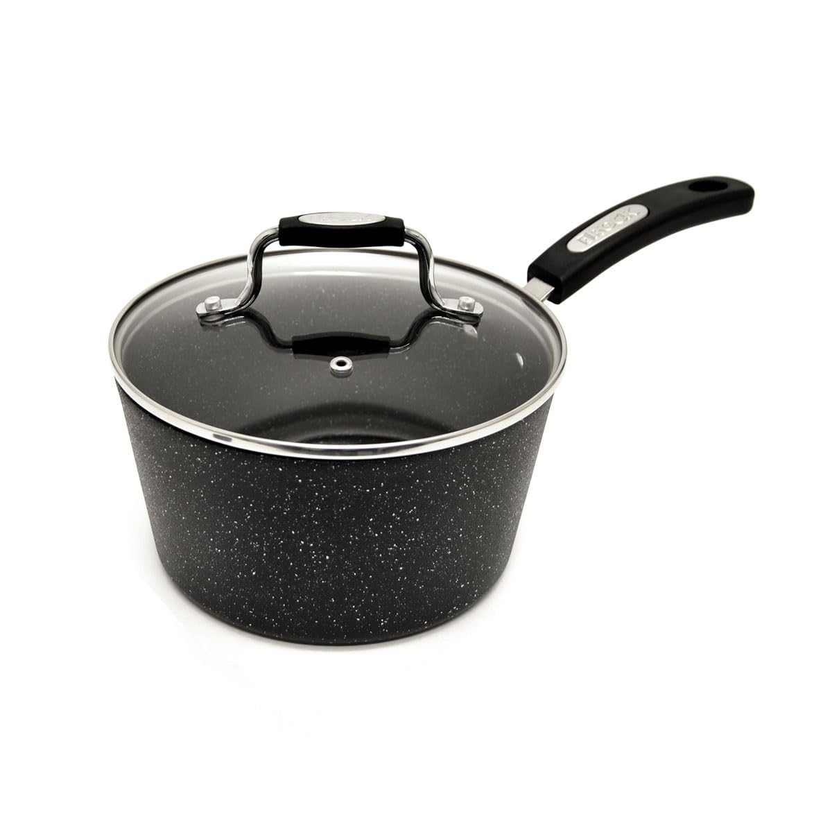Starfrit The Rock 1.9L (2Qt) Non-Stick Saucepan - Durable Forged Aluminum - Oven Safe - PFOA Free - Easy to Clean - Black 🍁 All In One Marketplace Canada