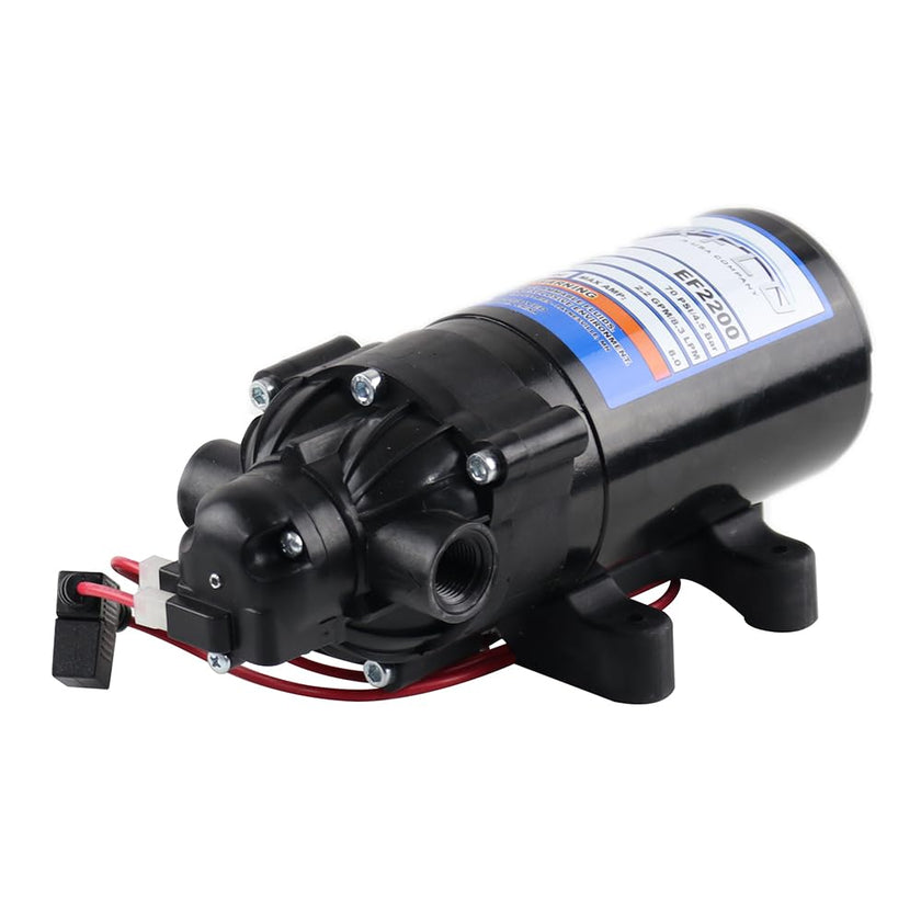 Everflo 12V On-Demand Diaphragm Sprayer Pump - 2.2GPM, 70 PSI, 3/8