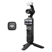 DJI Osmo Pocket 4 Creator Combo, Pocket Gimbal Vlog Camera, 1″ CMOS & 4K/240fps, 3‑Axis Stabilization, 2× Lossless Zoom, 107GB Built-in Storage, Mic 3 Transmitter, Fill Light, Osmo Mini Tripod 🍁 All In One Marketplace Canada