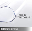 VEVOR 80 x 42 Inch Crystal Clear Table Protector Clear PVC Table Top Protector 2mm Thick Table Cover Rectangular Table Pads for Dining Room Table/Desk 🍁 All In One Marketplace Canada