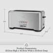 Breville A Bit More 4 Slice Toaster, silver - BTA730XL, 16.1 x 8.1 x 7.6 inches 🍁 All In One Marketplace Canada