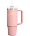 STANLEY Quencher H2.0 Tumbler with Handle and Straw 30 oz | Flowstate 3-Position Lid | Cup Holder Compatible for Travel | Insulated Stainless Steel Cup | BPA-Free | Peach Rose 🍁 All In One Marketplace Canada