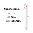 TR Industrial Multi-Purpose UV Resistant Black Cable Ties, 12 inches, 100 Pack 🍁 All In One Marketplace Canada