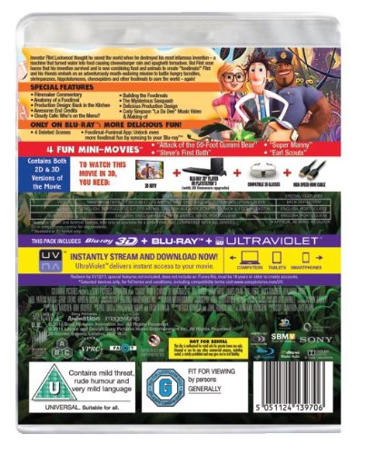 Cloudy with a Chance of Meatballs 2 - Blu-ray (Used)