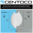 Centoco Round Front Toilet Seat, White (700-001) 🍁 All In One Marketplace Canada