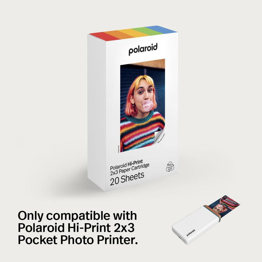 Polaroid Hi-Print Paper - 2x3 Photo Paper Cartridge - 20 Photos (6355) 🍁 All In One Marketplace Canada