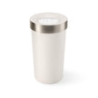 Umbra Vento Kitchen Trash Can – Large 16 Gal (62 L) Open Top Garbage Can for Home & Office – Modern Clean Design, Sand/Nickel 🍁 All In One Marketplace Canada