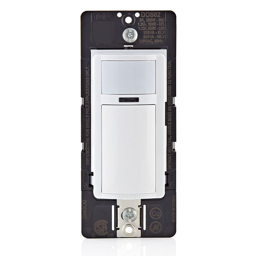 Leviton 2-Pack Decora Occupancy Motion Sensor Light Switch, Auto-On, 2A, Residential Grade, Single Pole, DOS02-2PK, White 🍁 All In One Marketplace Canada
