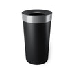 Umbra Vento Kitchen Trash Can – Large 16 Gal (62 L) Open Top Garbage Can for Home & Office – Modern Clean Design, Black/Nickel 🍁 All In One Marketplace Canada