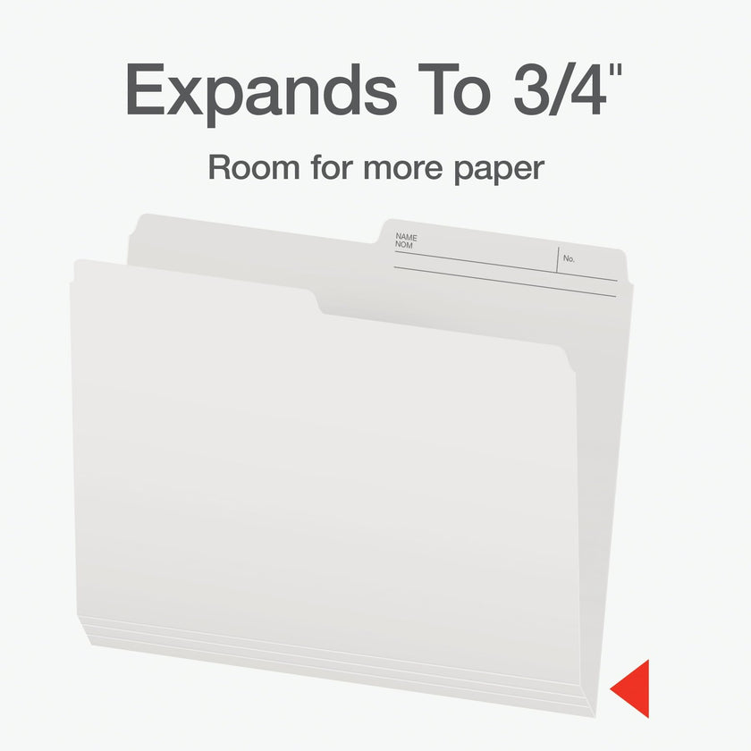 Pendaflex File Folders, 100-Pack, Letter Size 8.5
