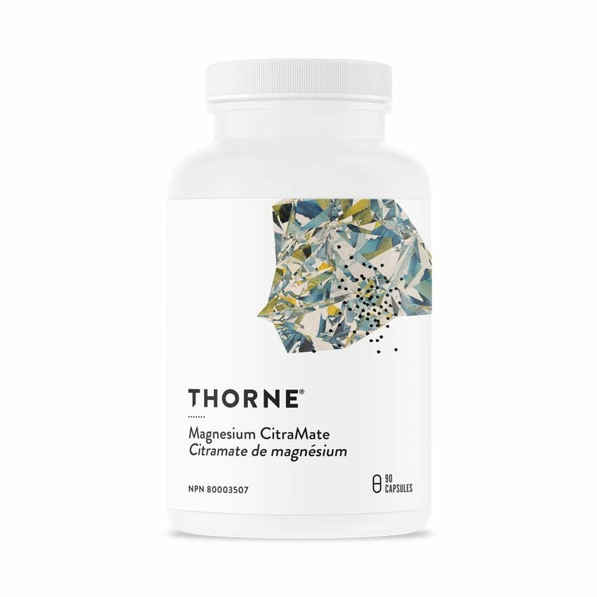 Thorne Magnesium Citramate - Magnesium with Citrate-Malate to Support Energy Production, Heart and Lung Function, and Metabolism of Sugar and Carbs - 90 Capsules - 90 Servings 🍁 All In One Marketplace Canada