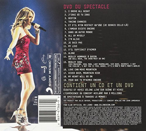 Céline Dion / La Tournee Mondiale Taking Chances Le Spectacle - DVD/CD (Used)