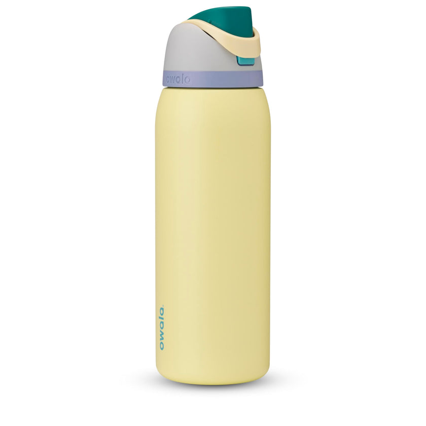 Owala FreeSip Insulated Stainless Steel Water Bottle with Straw, BPA-Free Sports Water Bottle, Great for Travel, 40 Oz, Sunny Daze 🍁 All In One Marketplace Canada