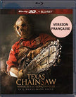 Massacre à la Tronçonneuse - Texas Chainsaw (English/French) 2013 (Widescreen) Doublé au Québec [Blu-ray 3D + Blu-ray] Cover Bilingue