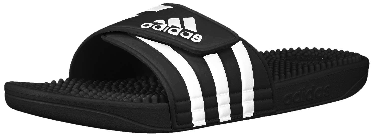 adidas Unisex-Adult Adissage, Core Black/White/Core Black, 11 🍁 All In One Marketplace Canada