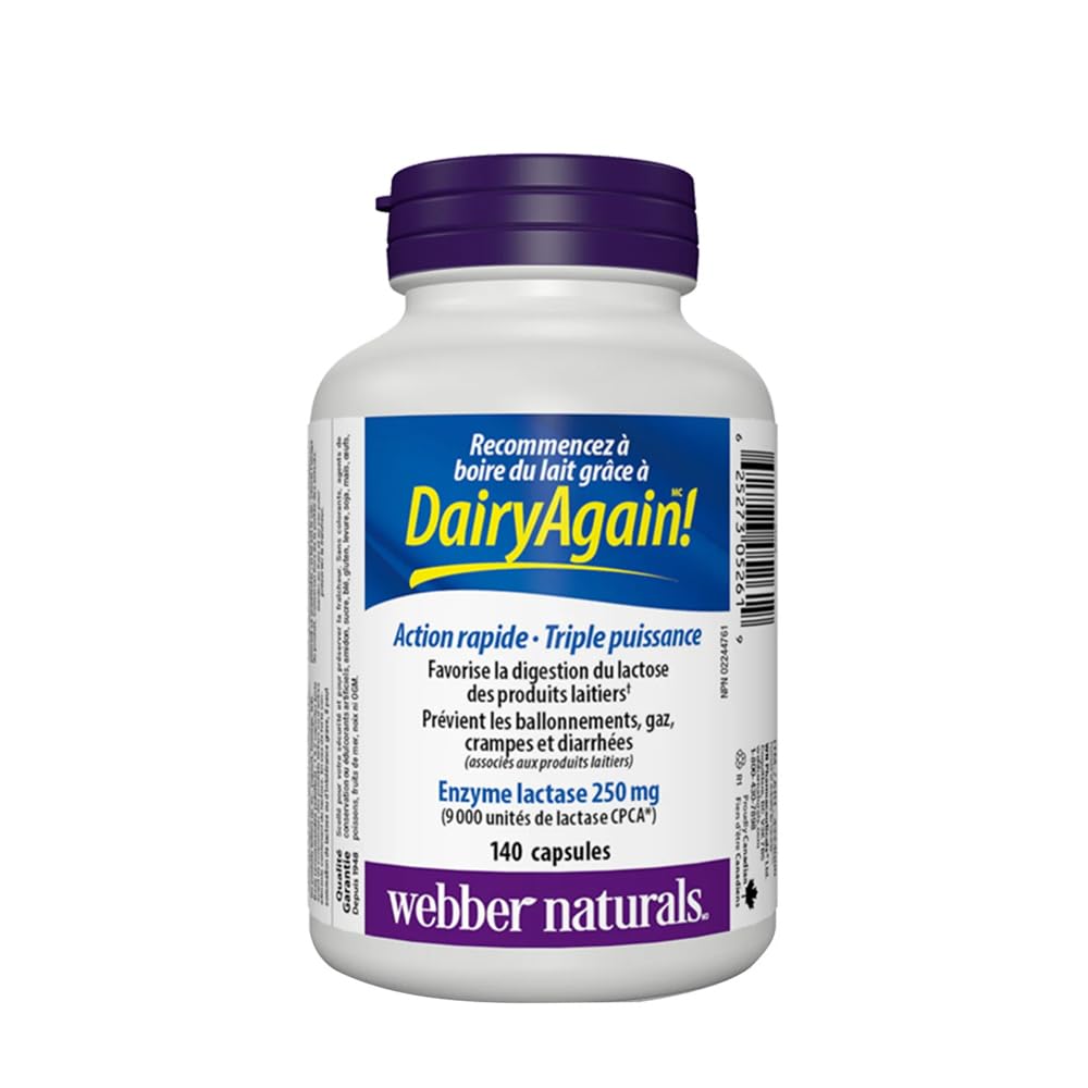 webber naturals Lactase Enzyme 140 Capsules 🍁 All In One Marketplace Canada