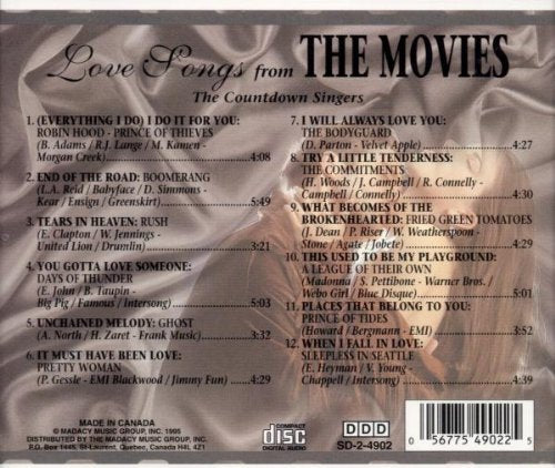 The Countdown Singers /Love Songs From the Movies - CD (Used)