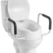VEVOR Raised Toilet Seat with Arms, 300 lbs Load Capacity, 4-Inch Lift Height, Widened Commode Elevated Toilet Seat Riser with Padded Handles for Seniors, Elderly, Handicap, Disabled, and Adults Use 🍁 All In One Marketplace Canada