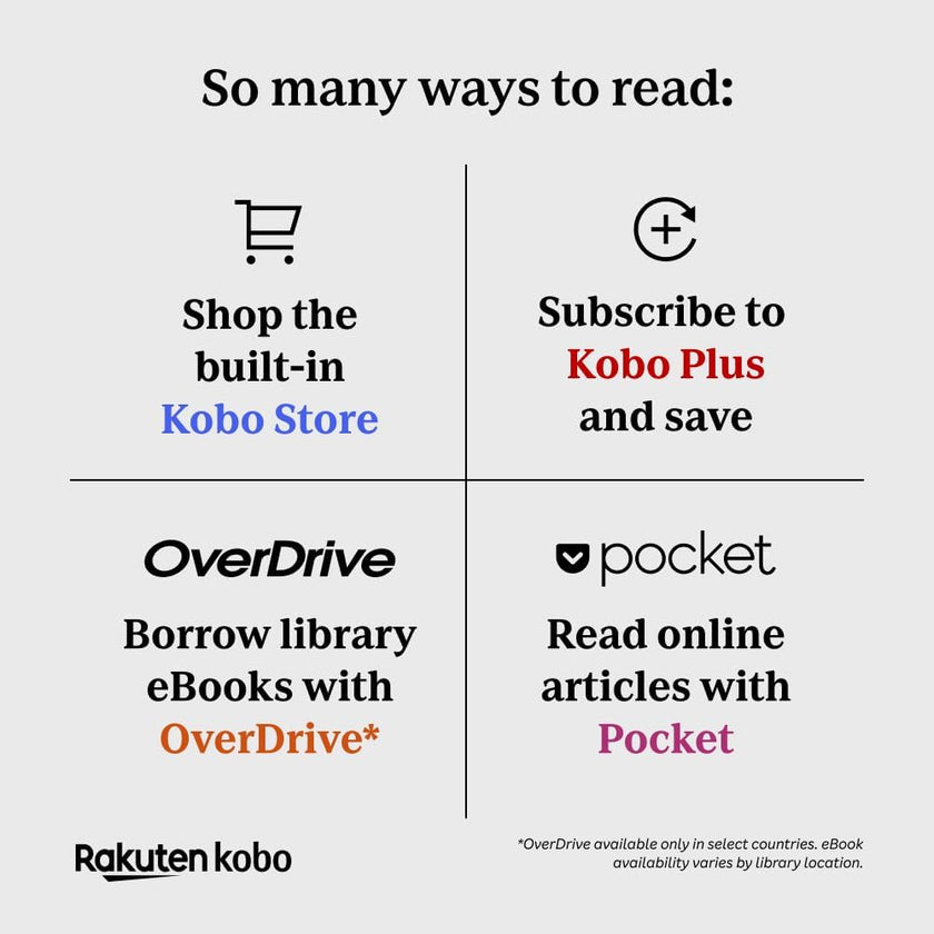 Kobo Clara Colour | Colour eReader | 6” Glare-Free Colour E Ink Kaleido 3 Display | Dark Mode Option | Waterproof | Audiobooks | 16GB of Storage (Black) 🍁 All In One Marketplace Canada