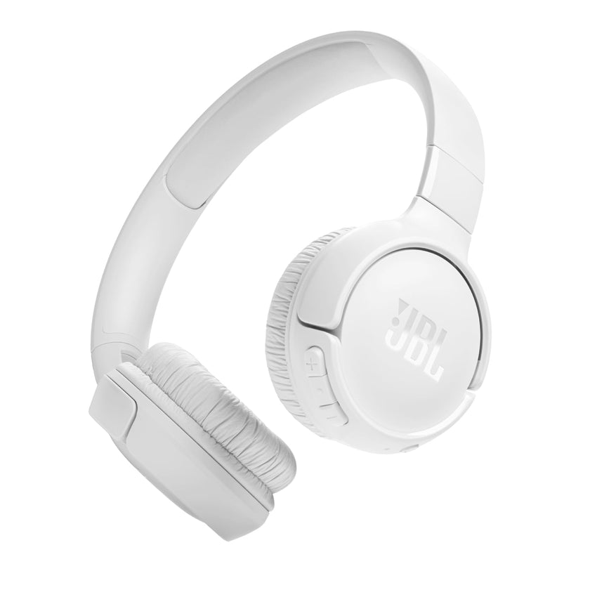 JBL Tune 520BT - Wireless On-Ear Headphones, Up to 57H Battery Life and Speed Charge, Lightweight, Comfortable and Foldable Design, Hands-Free Calls with Voice Aware (White) 🍁 All In One Marketplace Canada