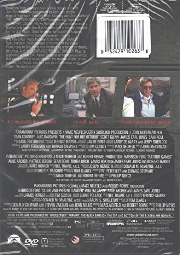 Jack Ryan Triple Feature: Patriot Games, The Hunt for Red October, Clear and Present Danger - DVD