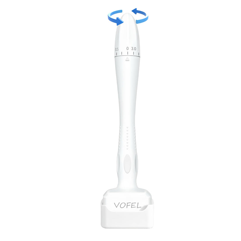 VOFEL Derma Stamp for Hair Growth 140 Microneedling Stamp Adjustable Derma Roller for Face 0-3mm Dermal Roller - SR Home Use (1PC) 🍁 All In One Marketplace Canada