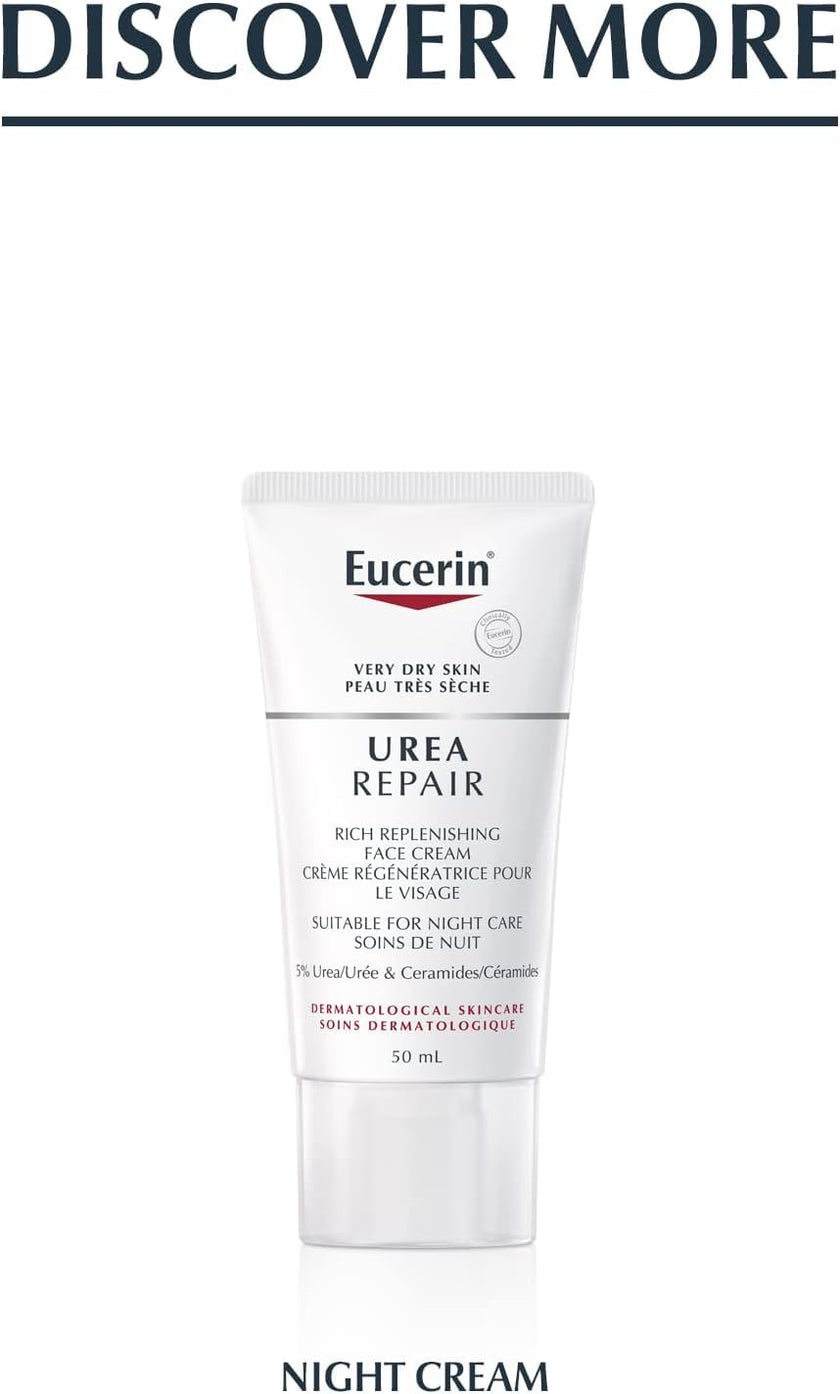 Eucerin Urea Repair Day Face Cream, 5% Urea, Non-Greasy, Dry Skin, 50mL 🍁 All In One Marketplace Canada