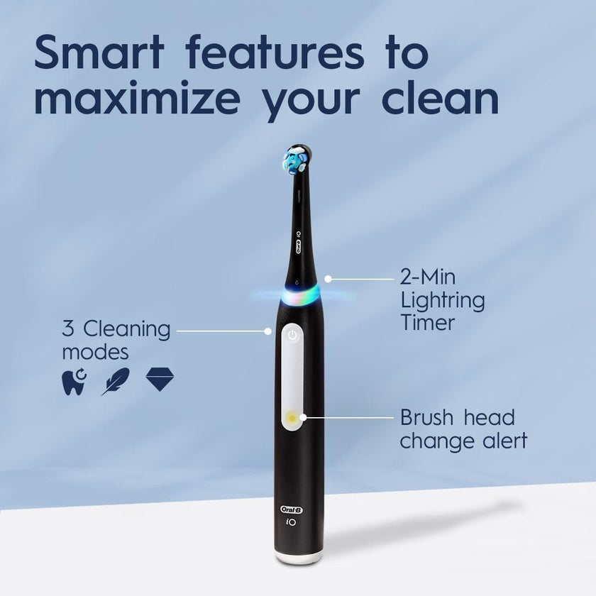 Oral-B iO3 Electric Toothbrush (1) with (1) Charger, Rechargeable, Black 🍁 All In One Marketplace Canada