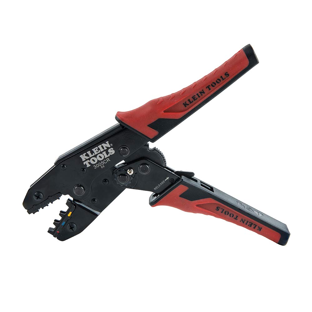 Klein Tools 3005CR Wire Crimper Tool, Ratcheting Insulated Terminal Crimper for 10 to 22 AWG Wire 🍁 All In One Marketplace Canada