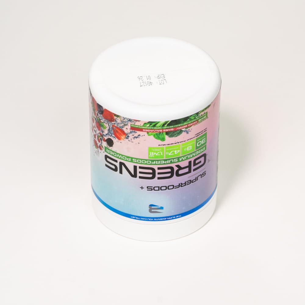 Believe Supplements Superfoods+Greens - Superfood Blend | Boost Energy, Immunity, and Digestion | Rich in Antioxidants & Essential Nutrients! (30 servings, Mixed Berry) 🍁 All In One Marketplace Canada