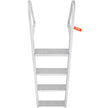 VEVOR Dock Ladder, Removable 4 Steps, 350 lbs Load Capacity, Aluminum Alloy Pontoon Boat Ladder with 4'' Wide Step & Nonslip Mat, Easy to Install for Ship/Lake/Pool/Marine Boarding 🍁 All In One Marketplace Canada