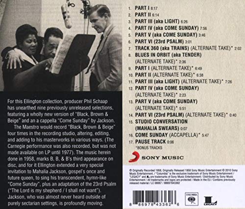 Duke Ellington / Black, Brown, & Beige - CD