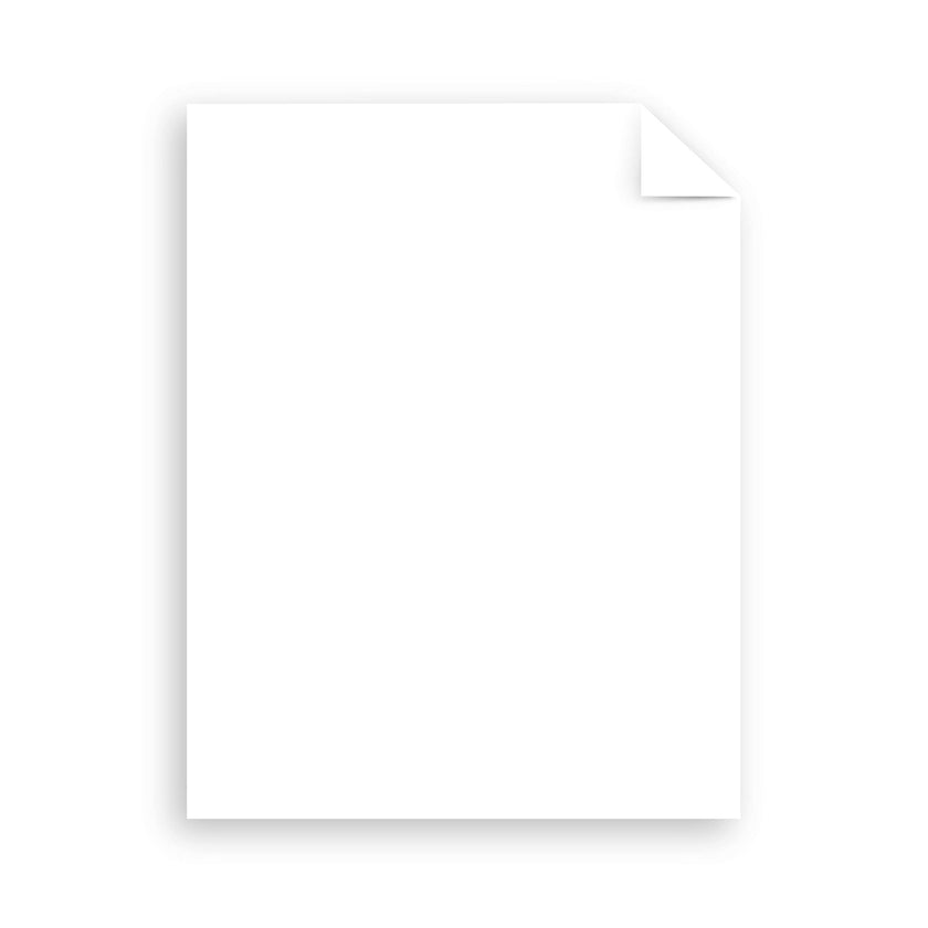 Neenah Coverstock, Bright White, 325 Sheets, 65 lb/176 gsm, 96 Brightness, 8.5
