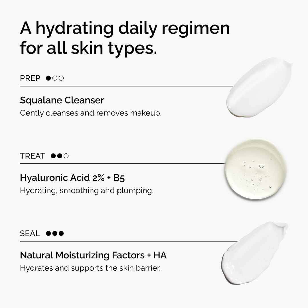 The Ordinary The Daily Set, Daily Skincare Routine with Squalane Cleanser, Hyaluronic Acid 2% + B5, and Natural Moisturizing Factors + HA | Skin Care Set 🍁 All In One Marketplace Canada