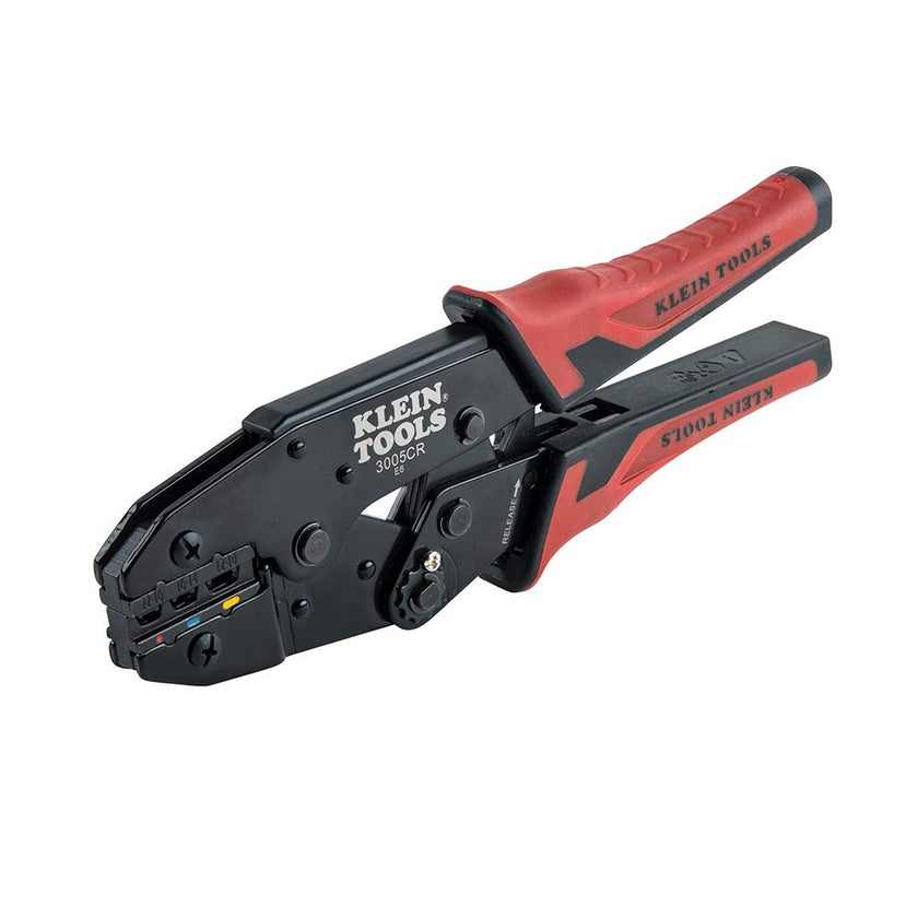 Klein Tools 3005CR Wire Crimper Tool, Ratcheting Insulated Terminal Crimper for 10 to 22 AWG Wire 🍁 All In One Marketplace Canada