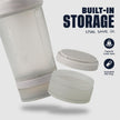 BlenderBottle Shaker Bottle with Pill Organizer and Storage for Protein Powder, Classic V2 ProStak System, 22-Ounce, Smoke Grey 🍁 All In One Marketplace Canada