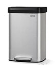Garvee 13 gal / 50 L Stainless Steel Trash Can with Lid, Large Garbage Can for Kitchen, Rustproof Step-on Kitchen Metal Trash Bin with Liner Rim, Rear Handle, Soft Close Plastic Lid, Silver 🍁 All In One Marketplace Canada