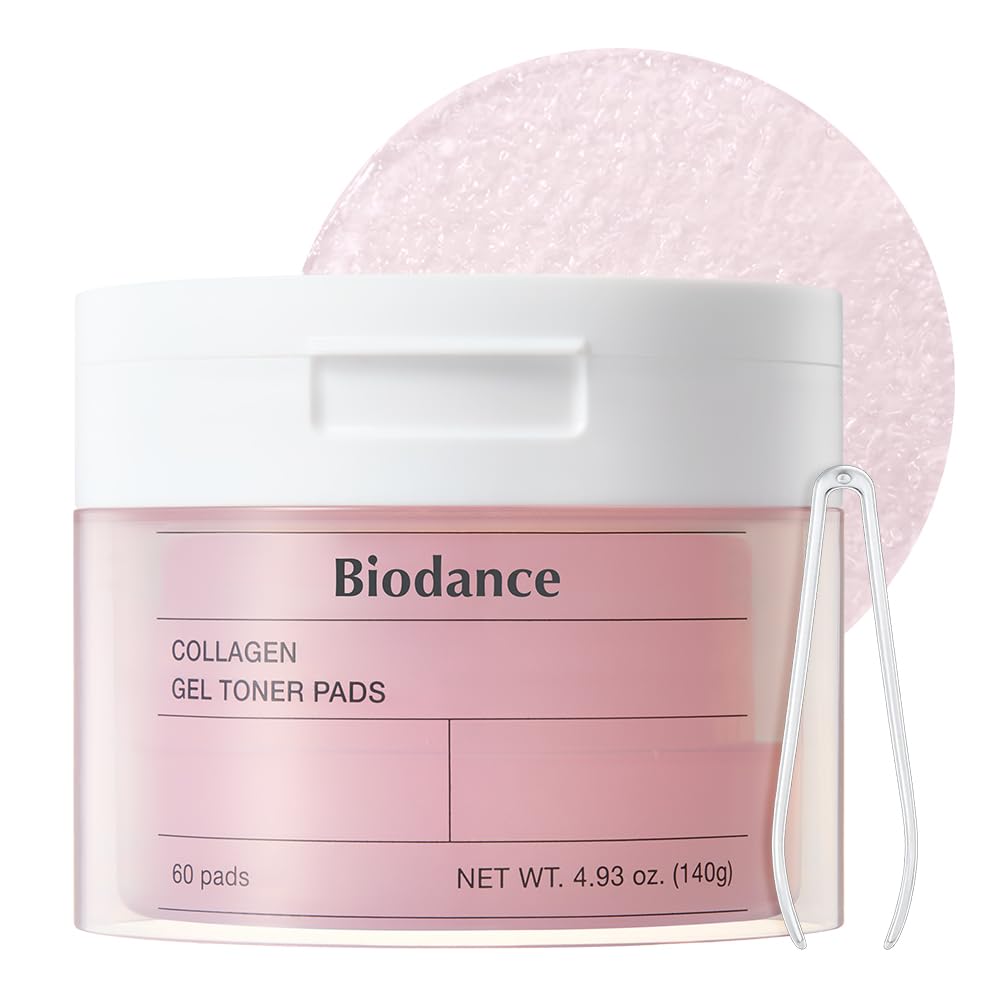 Biodance Collagen Gel Toner Pads | Pore Perfecting, Improving Elasticity, Korean Toner Pads for Sensitive Skin | 4.93 fl.oz.(140g), 60Pads 🍁 All In One Marketplace Canada