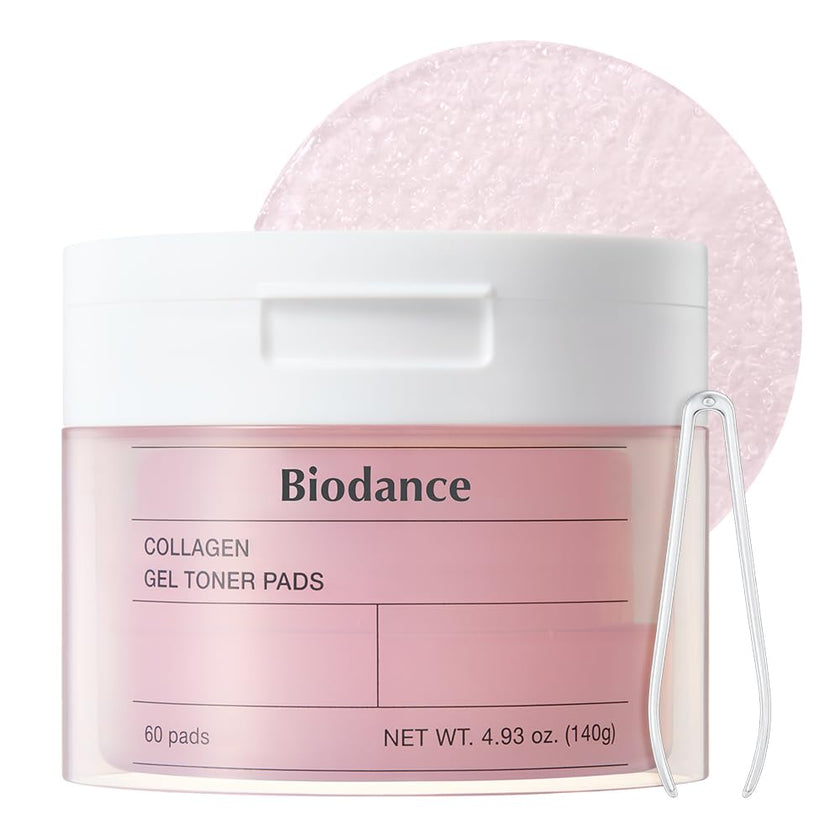 Biodance Collagen Gel Toner Pads | Pore Perfecting, Improving Elasticity, Korean Toner Pads for Sensitive Skin | 4.93 fl.oz.(140g), 60Pads 🍁 All In One Marketplace Canada