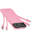 Charmast Portable Charger with Built in Cables, Power Bank with Cords Wires, Slim 10000mAh Travel Battery Pack 6 Outputs 3 Inputs 3A Fast Charging for Samsung Google Pixel LG Moto iPhone iPad 🍁 All In One Marketplace Canada
