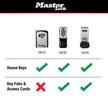 Master Lock Wall Mount Key Lock Box with Resettable Combination Lock, Outdoor Key Lock Box, 5 Key Capacity, 5401D 🍁 All In One Marketplace Canada