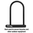 Master Lock Black Bike Lock with Key, Standard Size U-Lock for Bicycles and Other Outdoor Equipment, Anti-Theft Lock for Bikes, 8320D 🍁 All In One Marketplace Canada