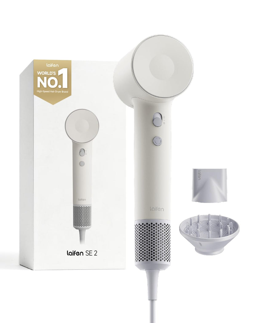 Laifen Hair Dryer SE 2, 200 Million Negative Ionic Blow Dryer with Child Mode and 108,000 RPM Brushless Motor, 1400W Powerful Fast Drying High-Speed Low Noise Hairdryer with Magnetic Attachments, HD130 🍁 All In One Marketplace Canada