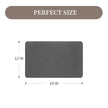 MontVoo-Absorbent Dish Drying Mat-Kitchen Counter Rubber Backed Water Absorbing Drying Mat-Hide Stain Under Dish Mat Quick Dry Coffee Mat-Dark Grey 12''x19'' 🍁 All In One Marketplace Canada