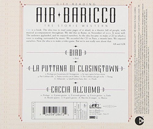 Air & Baricco / City Reading - CD (Used)